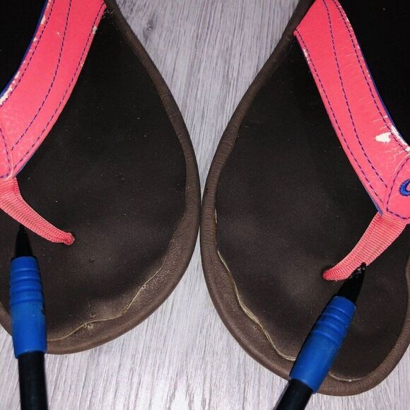 OluKai Punua Kia'i Beach Sandals Women's Size 8 Flip Flop Thongs Pink *FLAWS - Picture 15 of 15